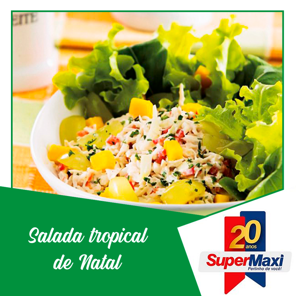 Salada tropical de natal