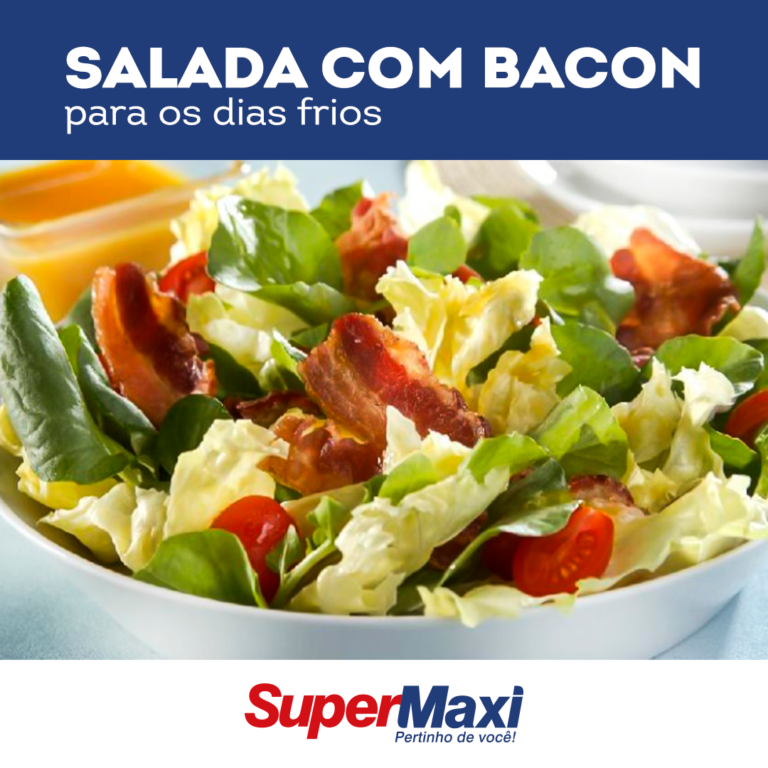 Salada com bacon